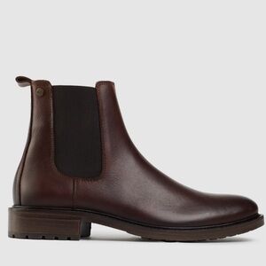 $329 ANTHONY VEER Men's Jefferson Chelsea Leather Pull Up Boots Brown Size‎ 7